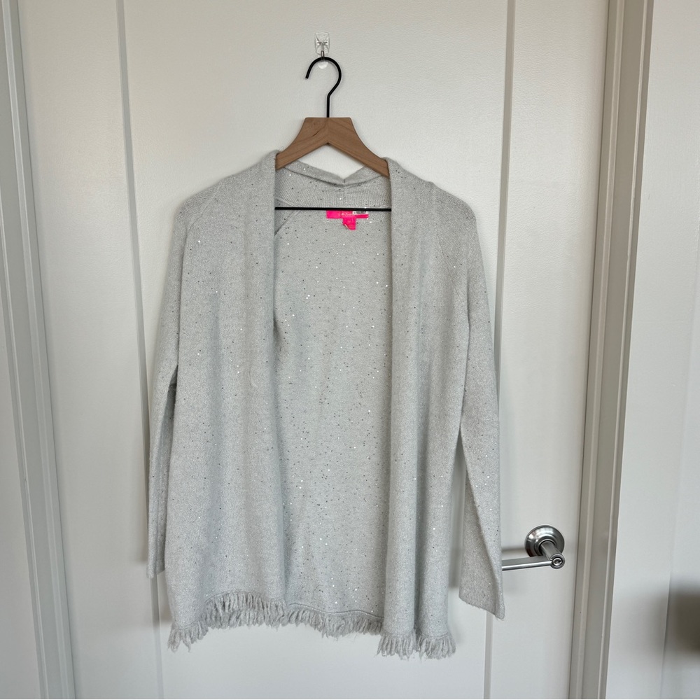 Lilly Pulitzer gray/silver cardigan